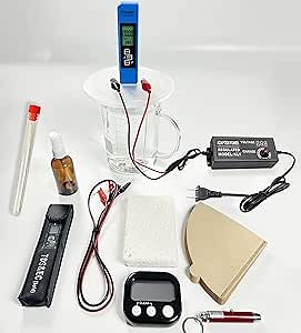 Colloidal Silver Generator Kit,Pure Silver Wire 99.99%,9999 Pure(Adjustable AC/DC Switching Power 9V-24V)