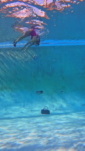 1.3M views · 10K reactions | walking on INVISIBLE steps  #pool #walk #heels #underwater | kristimakusha | Facebook