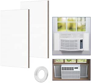 BJADE'S Window Air Conditioner Side Insulation Foam Panels,Summer and Winter AC Insulating for Indoor Window AC Unit