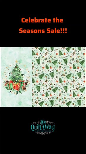 Celebrate the Seasons panel sale! Each panel has a featured holiday panel plus a yard of coordinating fabric attached, for only $7.38 each! Available both instore and online. Sale is good on in stock items only. Discounts cannot be combined. #celebratetheseasons #sale #mtquiltaway | The Quilt A Way - Great Falls, Montana