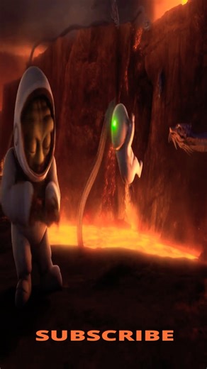 Epic Alien Rescue – Baby Saved Above River of Lava