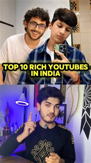 Top 10 Rich Indian Youtubers 🤑😱