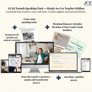 GCSE French Speaking Success Pack – Teacher Edition (Classroom License)