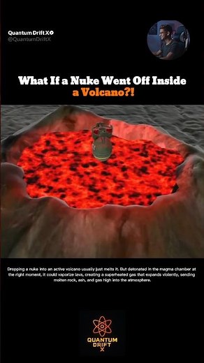 Dropping a Nuke in a Volcano – Mind-Blowing Explosion Explained #NuclearExplosion #ScienceFacts