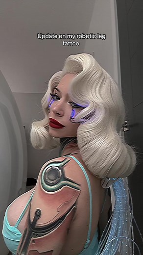 Pin Up Robot Girl Tattoo Placement and Designs