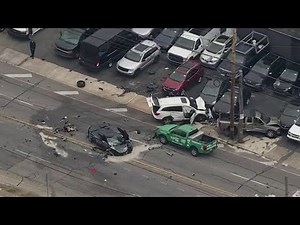 Surveillance video shows Corvette speeding before it crashes on Chester Pike