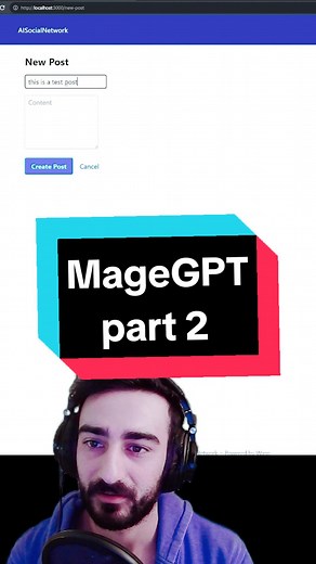 AI Social Network Development Using MageGPT