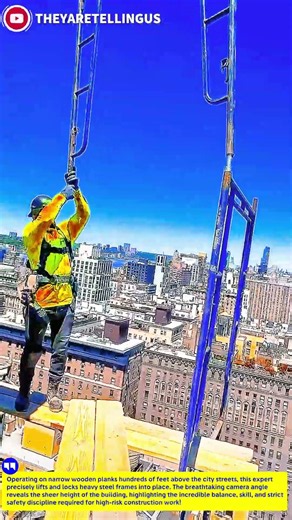 DONT LOOK DOWN! Mind-Blowing High-Rise Scaffolding Assembly Skill #engineering#skills#trending #work