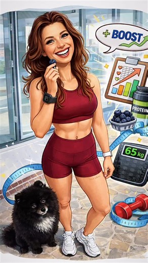 Sandra Rosendahl on Instagram: "Fitness, coaching, kost – og selvfølgelig Carlo 🐾💪 Jeg hjælper helt almindelige mennesker med: ✔️ Vægttab uden ekstreme regler ✔️ Struktur i kost & træning ✔️ En livsstil der HOLDER Og ja… motivation smitter 😄🔥 Smid et ❤️ hvis du også elsker sundhed med balance! Jeg hoppede også lige med på denne trend og spurgte chatten om den ville samle hvad den vidste om mig og skabe en karikatur tegning 😂❤️✨ Og her er hvad det blev til 👏 #sandrarosendahl #chatgptprompts