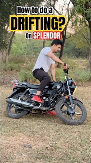 How to do a DRIFTING on a SPLENDOR?? #farazstuntrider #superbikes #hayabusa #bikers