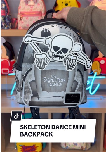 Wander into the graveyard after dark and you may find yourself in the middle of a macabre musical melody! ☠️ Let’s take a closer look at the Loungefly Disney Skeleton Dance Mini Backpack! Click on the link to shop now! 🛍️ #loungefly #disney #skeleton #skeletondance #loungeflydisney