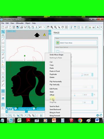 Cameo 3 tracing using jpeg files #2023 #coreldraw #papercuttermachine #2023 #how #youtubeshorts