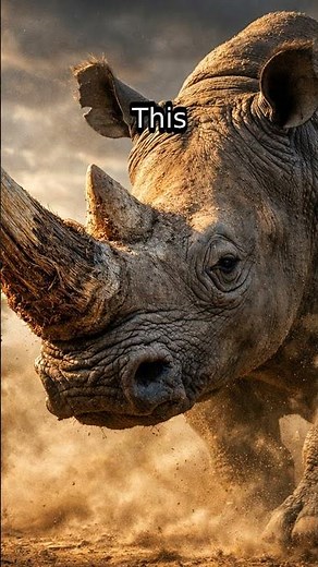 Rhino Horns Are Made of Hair?! Nature’s Unexpected Secret #WildlifeFacts #AnimalScience