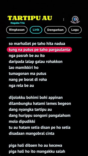 Lirik Lagu Batak - Kumpulan Terbaik di TikTok