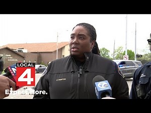 Detroit police Captain Shannon Hampton talks police pursuit that ended in Detroit school bus crash