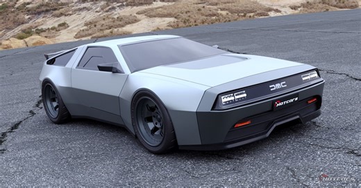 Modern DeLorean DMC-12 Returns Back To The Future In A New Render