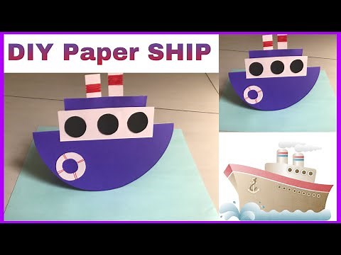 How to make a Ship Craft || Water Transport Ideas || Nursery Craft Ideas || School Activities