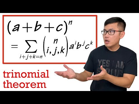 the easy way to expand (a+b+c)^n, the trinomial theorem