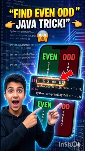 java me even odd aise karte h? 99% log galat karte h | java programming #java #programming #coding