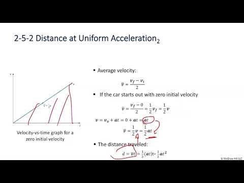 Describing Motion: Uniform Acceleration