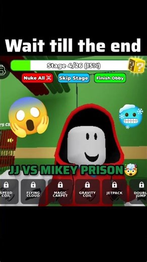 🥶ROBLOX JJ VS MIKEY PRISON RUN 😱|#shorts #prisonrun