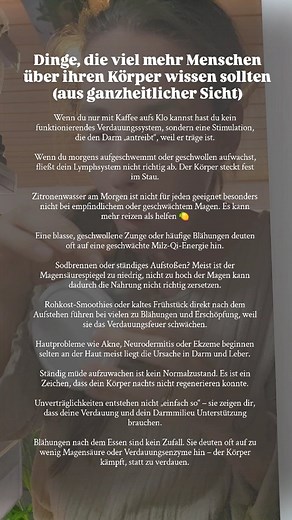 Es ist heutzutage in diesem Industriellen Warrn und bei diesem spirituellen Krieg der hier geführt wird so wichtig wie nie zuvor!!! ⬇️ Deine Gesundheit für ALLES - Körper, Geist &' Seele sollte IMMER auf ganzheitlicher Basis gesehen werden und demnach auch Heilung auf ganzheitlicher Basis folgen. Dein Körper sendet dir Warnzeichen, bitte nimm Sie an und ignoriere sie nicht. Erkenne sie rechtzeitig und handle. Beginne endlich deinen Lebensstil &' Ernährung zu ändern. Wo ein Wille ist ist ein Weg.