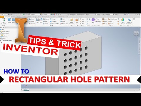 Inventor How To Rectangular Hole Pattern