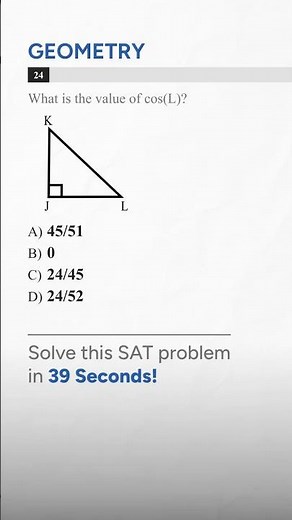 Solve cos(L) Like a Pro in Seconds | SAT Math Tutorial
