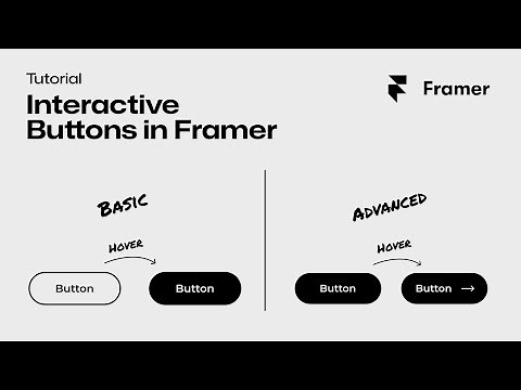 Interactive Buttons in Framer | Step-by-Step No-code Tutorial