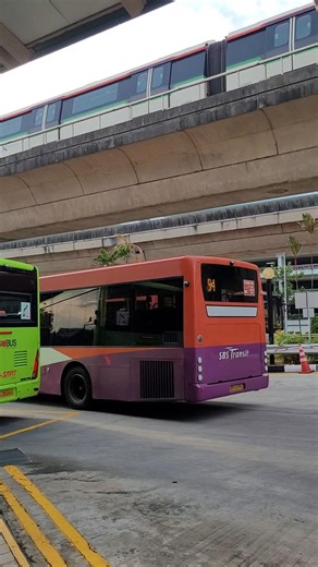 [SMRT](Meet up with R151 863/864) SBS5091E on 94 departure at Eunos Interchange Alighting Berth