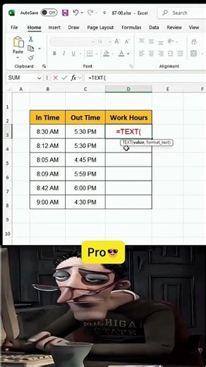 Quick & Easy Time Difference Calculator💡#excel#exceltips#tutorials