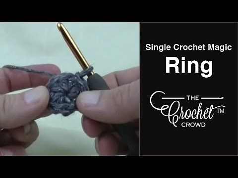 BEGINNER Crochet Magic Ring Single Crochet