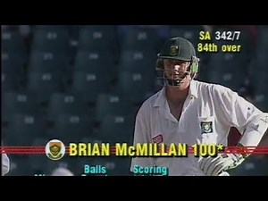 Brian McMillan 1st Test Hundred | Pakistan Tour South Africa 1994-95
