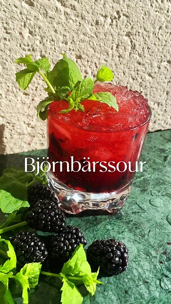 Björnbärssour - En Vacker Drink med Variation