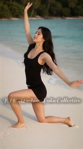 Graceful Flow by the Ocean 🌊 | Barefoot Beach Dance