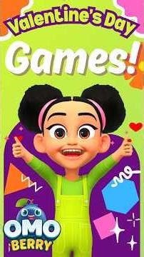 💜 Valentine's Day Tangram Slam + Maze 🧩 OmoBerry Math & Learning Games + Kids Videos for Kids