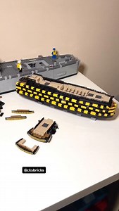 HMS VICTORY @cobi.bricks - Main Hull Complete ✅ Fine shaping !! Now to start working in the stern including the Great Cabin for the big man himself. Hit Follow, Like, Share and the circular arrow thing for more 😉 Thanks for the support🙂 HMS VICTORY in 1:114 scale, from COBI Bought from @bricktanks Check them out. And use my affiliate link in my bio 😉 Cheers, Chris #cksbricks #afol #lego #legoship #shipbuilding #modelship #navy #legophotography #legostagram #legocommunity #warship #sailorlife 