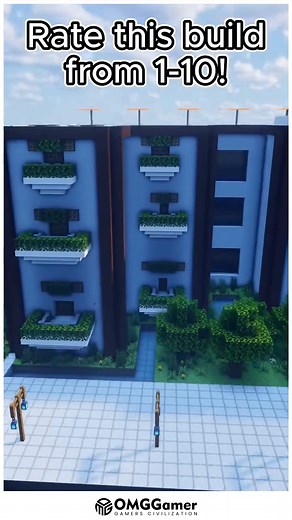 5.3K views · 82 reactions | ✨ Minecraft Modern Hotel  Design a stunning modern hotel with sleek architecture, spacious rooms, and stylish interiors! 隣 Perfect for city builds, roleplay, or adding luxury to your survival world. Would you build yours by the beach, in a bustling city, or on a mountain cliff? #MinecraftModernHotel #MinecraftBuilds #CreativeMinecraft #MinecraftIdeas #SurvivalBase #LuxuryBuild #CityBuild | OMGGamer | Facebook