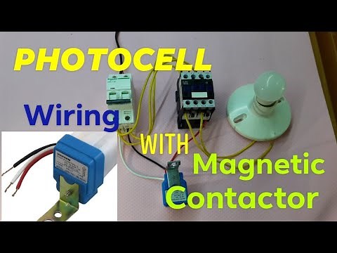 PHOTOCELL w/ Magnetic Contactor Wiring and diagram for Street Light | day and night | Philippines