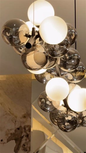 Frempomaa Owusu on Instagram: "💫Step into Oh My Hair!…a space designed to feel like more than a salon. Think hotel lobby vibes with thoughtful, beautiful details. From the full-wall cladding to the bubble-inspired chandelier, every inch tells a story of elegance and craftsmanship. 🎥 @daakpestudios #OhMyHair #InteriorDesignGhana #SalonDesign #CommercialInteriors #DesignNarrative #LuxurySalon #AccraDesign #MadeByADGallery #InteriorInspo #DesignMatters #ModernInteriors #WomenInDesign #flippedbyfr