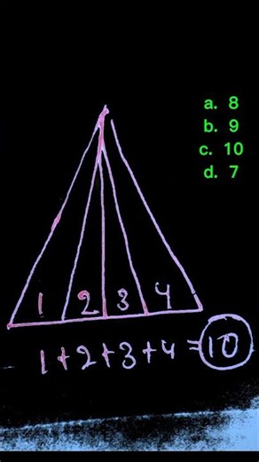 triangles counting figure trick video 🤫 #shorts #viral
