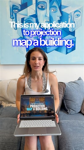 My application to projection map a building #runable #projectionmapping #immersivevisuals