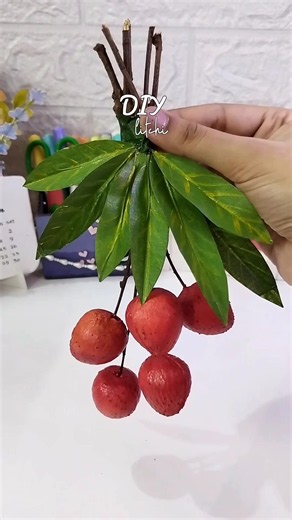 DIY Litchi #trending #viralshort #vuralvideo #handmade #homedecor #clayart #viral#shorts