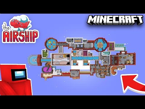 I Built The Among Us & Henry Stickmin Toppat Airship Map In MINECRAFT!