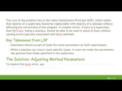 Understanding the abstractmethod Error in Python: A Guide to Liskov Substitution Principle