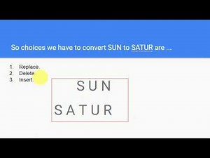 Dynamic Programming - EditDistance concept