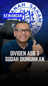 99K views · 583 reactions | ASNB umum dividen baharu untuk ASB 3 You guys aware tak, ASNB dah umum jumlah pengagihan sebanyak 5.25 seunit untuk ASB 3. Jom, I breakdown sikit dalam video ni. #financialfaiz #asnb #dividen | Financial Faiz | Facebook