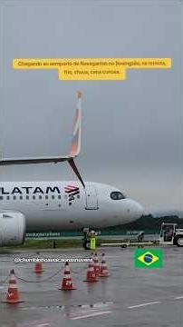 Landing at the remote Navigantes airport, eye-catching scene: unique Boeing 737-800 seats