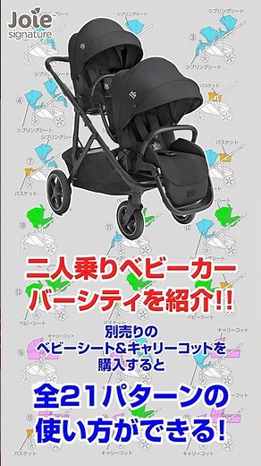 Joie_二人乗りベビーカー Versiti（バーシティ）をご紹介！