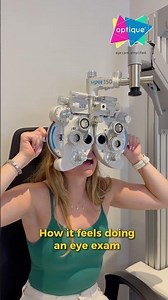 POV How it feels doing an eye exam